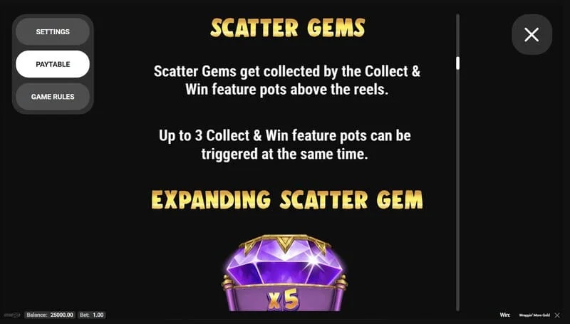 Wrappin' More Gold - dragulj-Scatter na valjcima